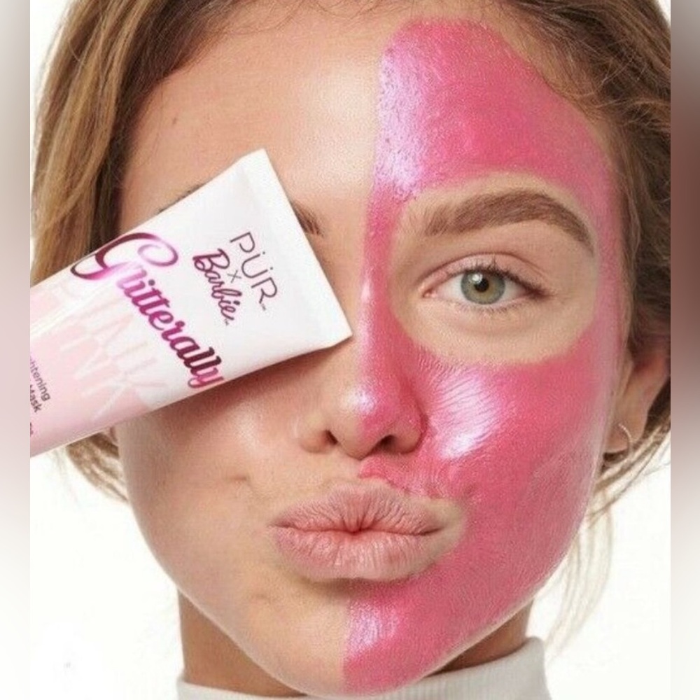 PUR x Barbie Glitterally PINK brightening peel off mask